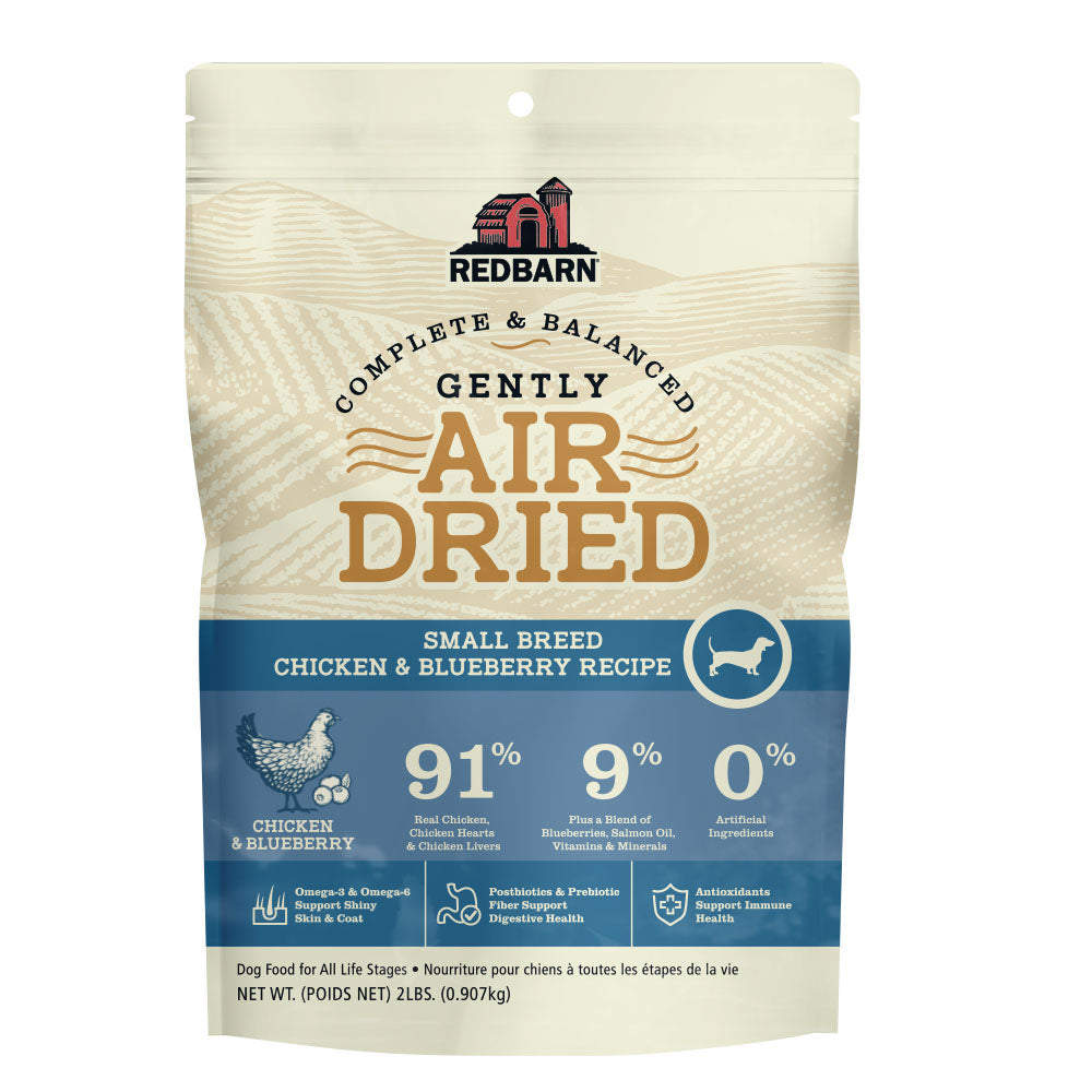 Redbarn Pet Products Air-Dried Small Breed Dog Food Chicken & Blueberry 2 lb 785184126400