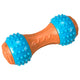 Bam-Bone + Giggler Dog Toy Dumbell Peanut Butter 5.5 in 077234549025