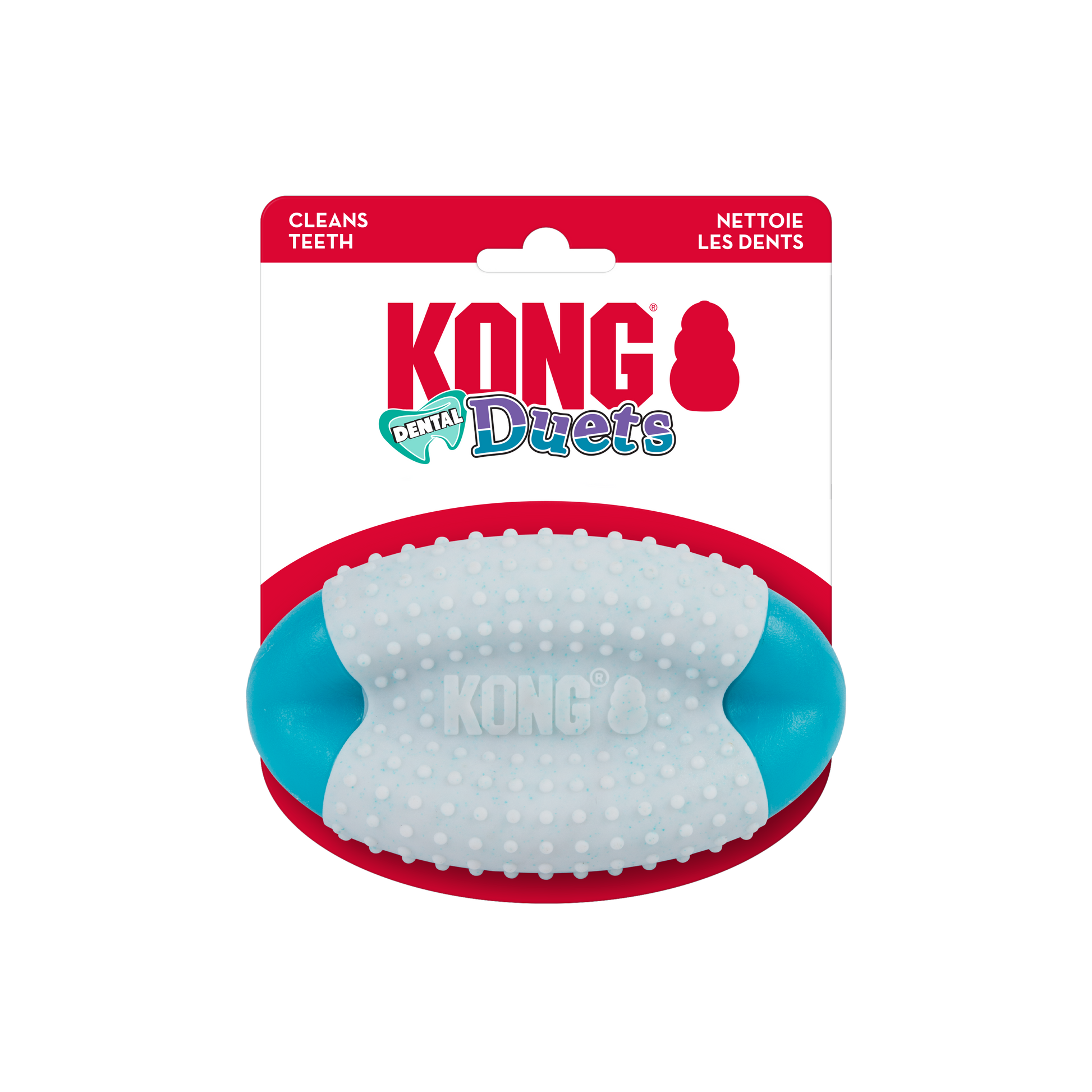 KONG Duets Dental Football Dog Toy Medium/Large 035585506258