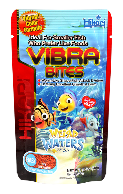 Hikari USA Vibra Bites Weird Waters Tropical Baby Fish Food .7 oz 042055222020
