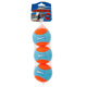 Chuckit! Amphibious Balls Dog Toy Blue/Orange 3 pk, Medium 029695323553