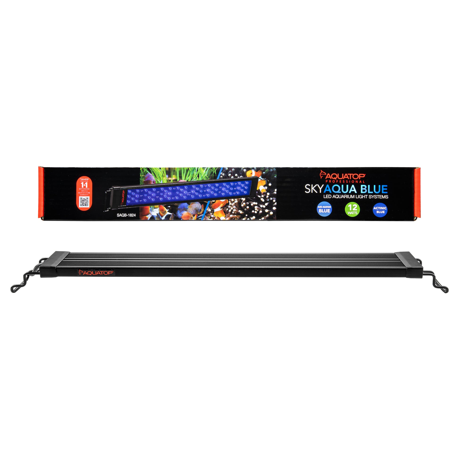 Aquatop SkyAqua Actinic Blue LED Aquarium Light Fixture 18-24 in 810074880558