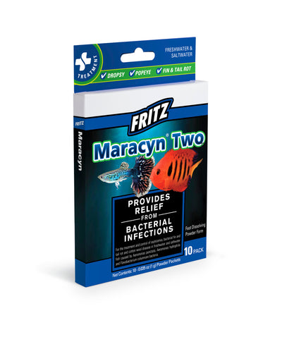 Fritz Maracyn Two Freshwater & Saltwater Treatment - 10 ct