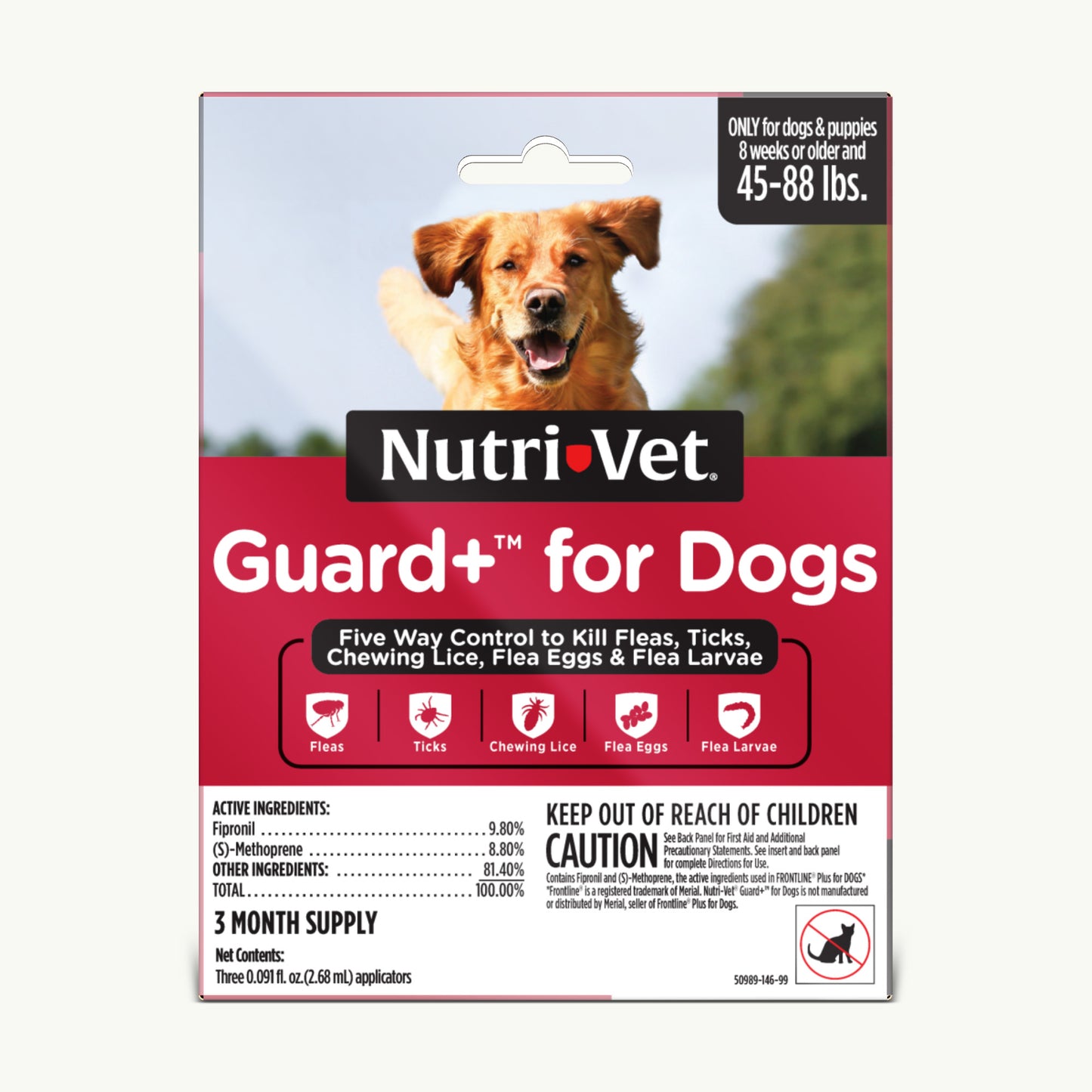 Nutri-Vet Guard+ for Dogs Large Dogs 45-88 lb, 3 pk 669125002070