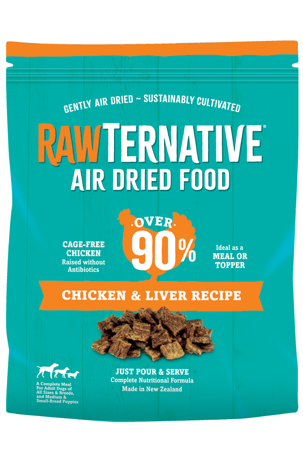 Grandma Mae's Country Naturals Rawternative Air Dried Dog Food Chicken & Liver 5 lb 850042318010