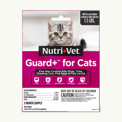 Nutri-Vet Guard+ for Cats Cats 1.5Lb & Over, 3 pk 669125002094