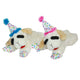 Multipet Lamb Chop w/Birthday Hat Dog Toy 10.5 in 784369487060