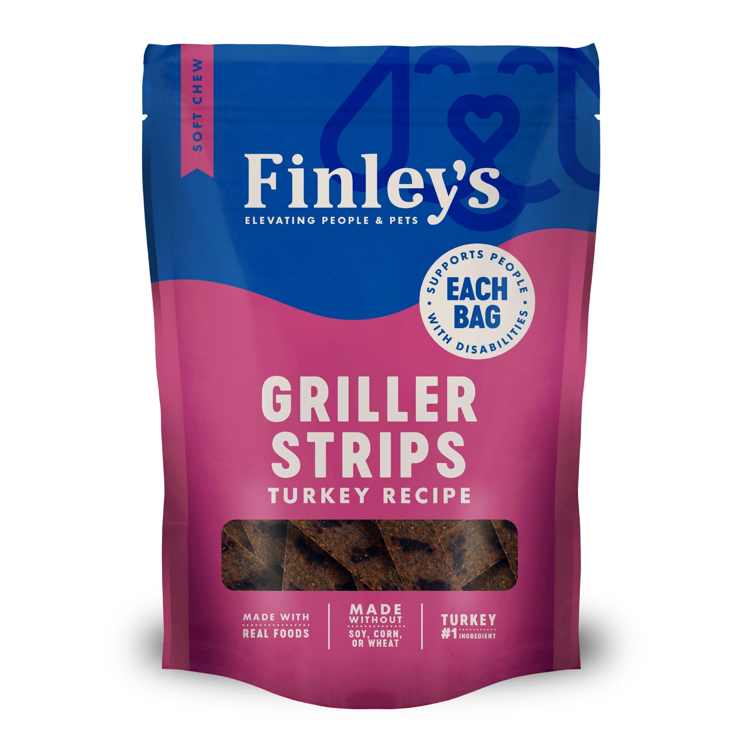 Finley's Barkery Griller Strips Dog Treats Turkey 6 oz 850013504800