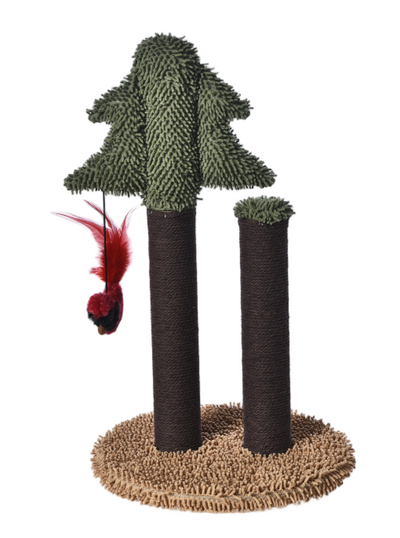 Max & Marlow Pine Tree Scratching Posts w/ Toy 20.5 in 810162076672