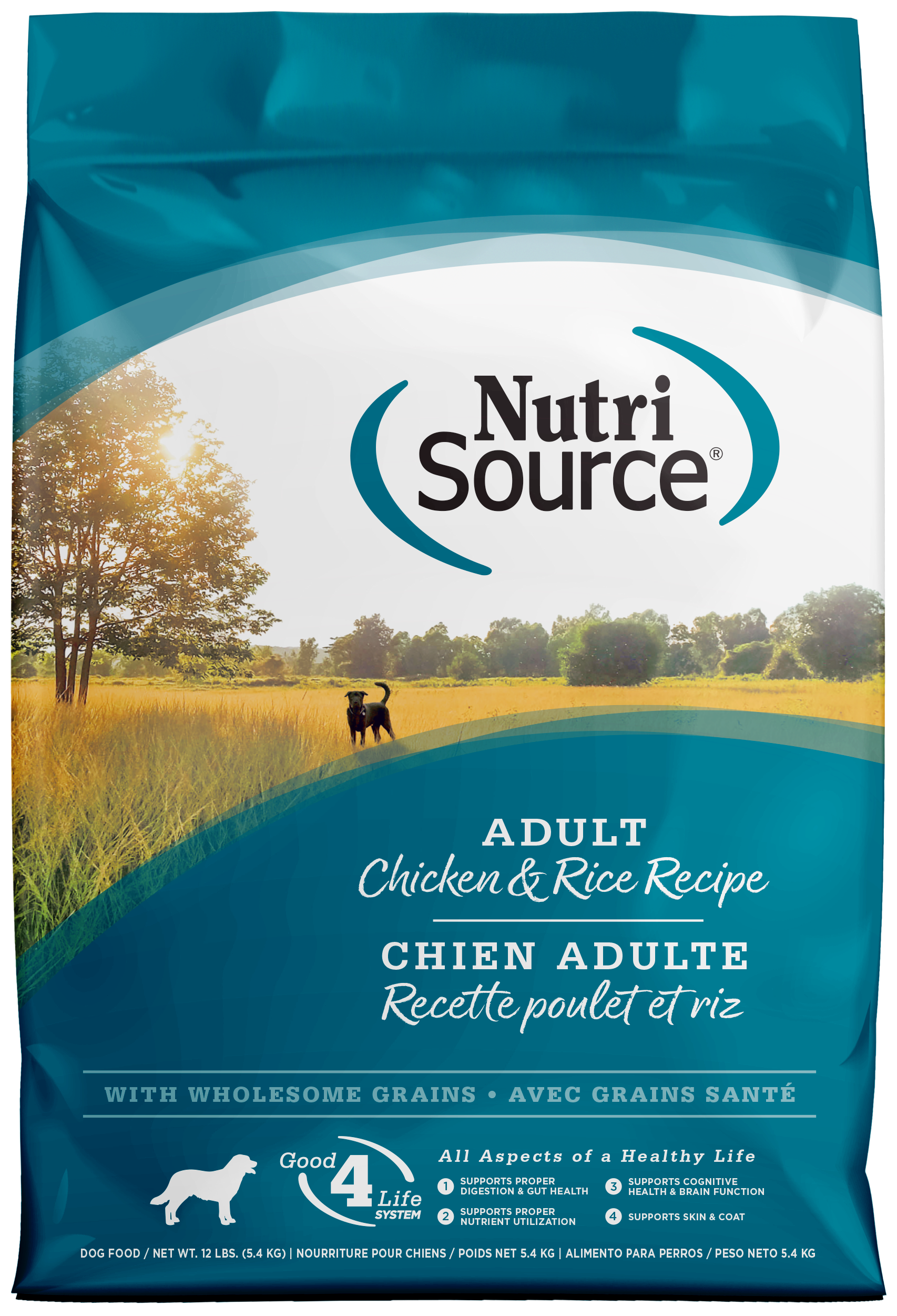 NutriSource Dry Dog Food Chicken & Rice 12 lb 073893260110