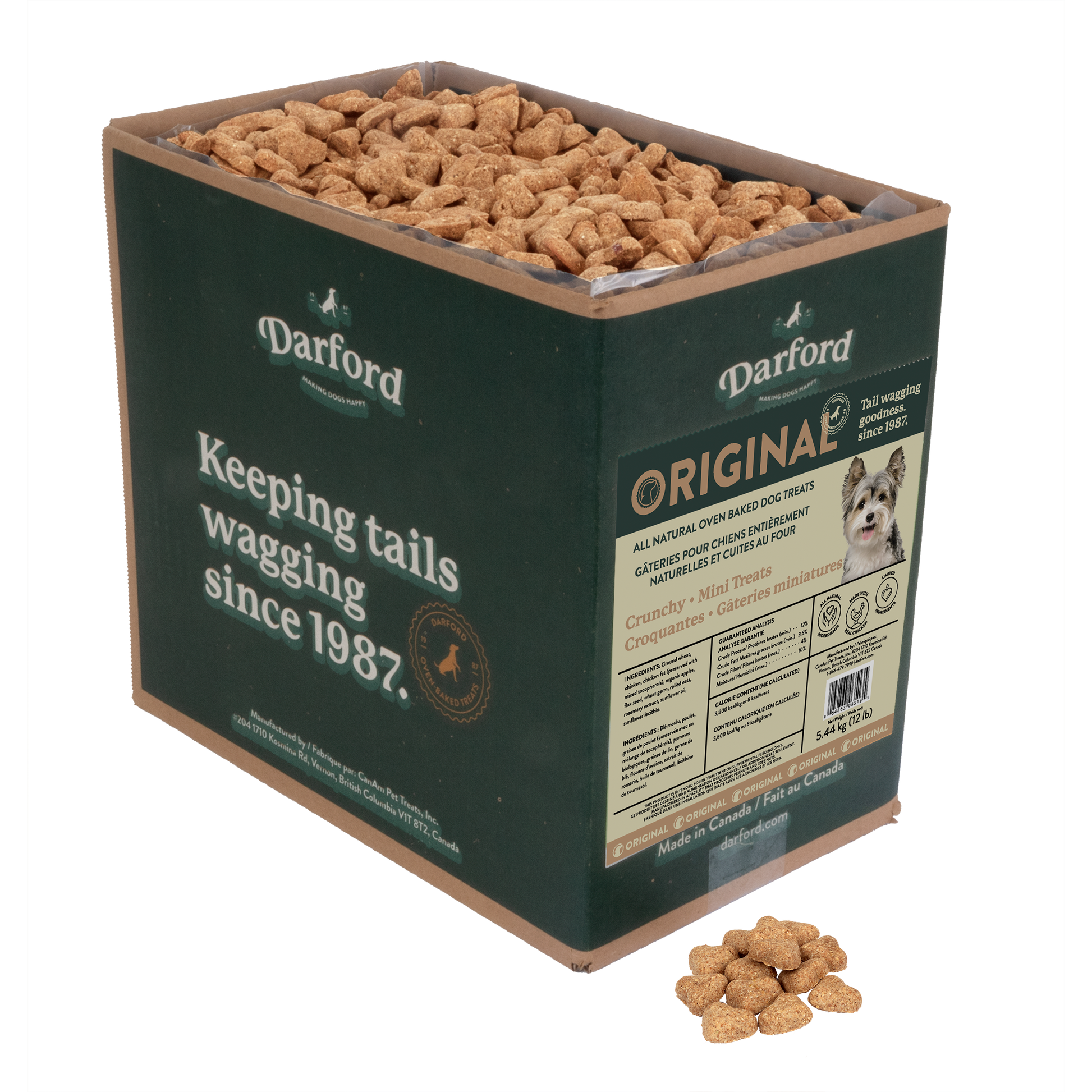 Darford Originals Crunchy Dog Treats Bulk Small, 12 lb 064863035135