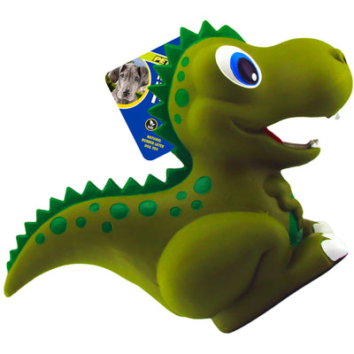 Petsport USA NaturFlex Dinosaur Latex Dog Toy T-Rex 12 in, Jumbo 713080180264