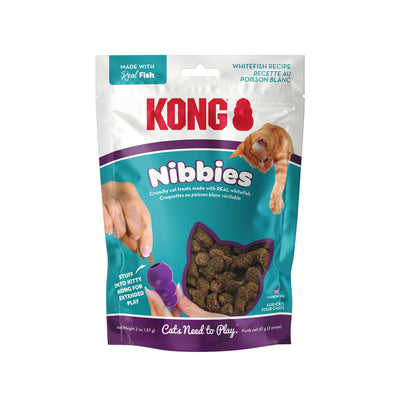 KONG Nibbies Cat Treats Whitefish 2 oz 035585516011
