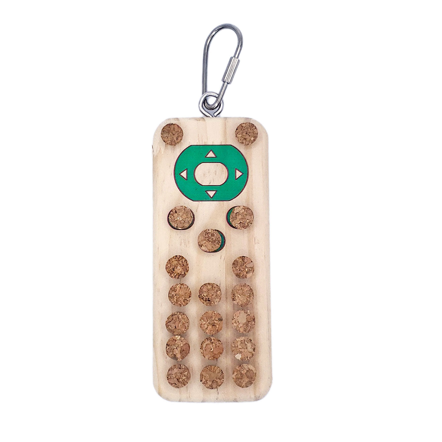 A & E Cages Happy Beaks Wood and Cork Remote Bird Toy 644472992090