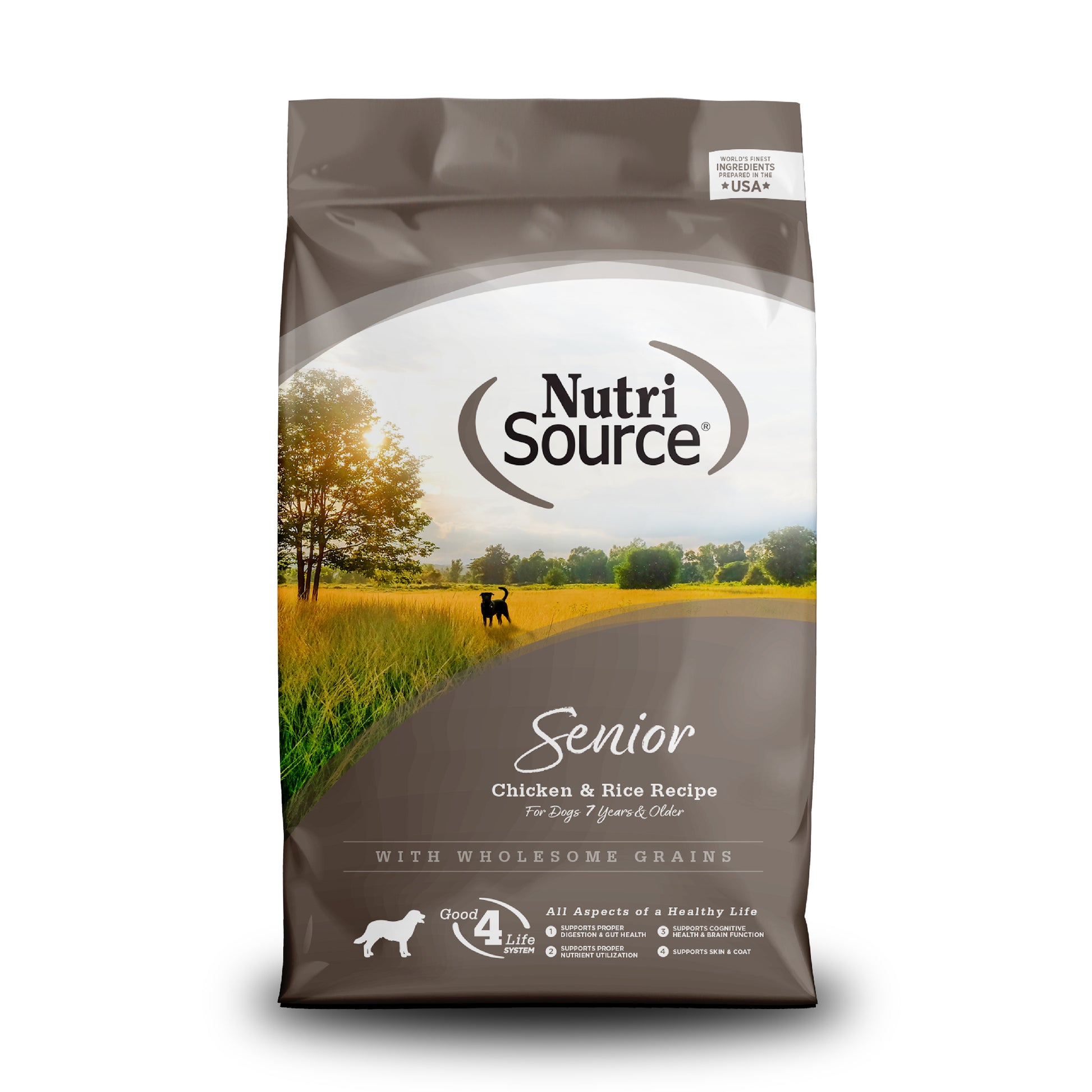 NutriSource Senior Dry Dog Food Chicken & Rice 26 lb 073893265054