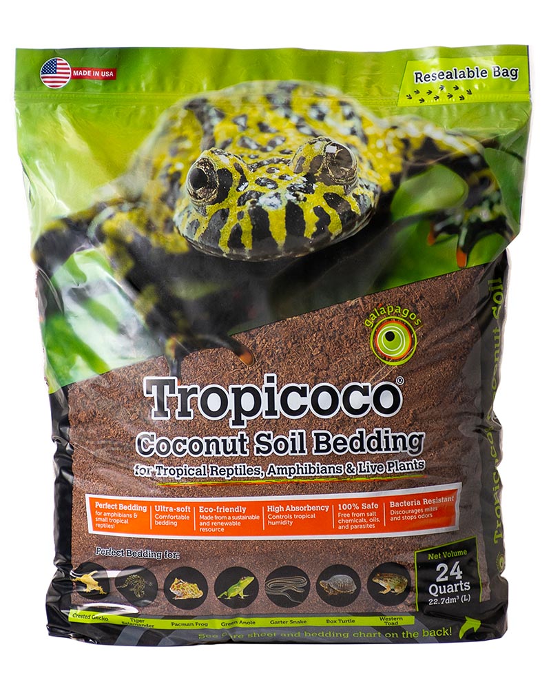 Galapagos Tropicoco Coconut Soil Bedding Substrate Bulk Brown 2.8Cf 759834050087