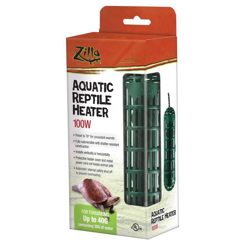 Zilla Aquatic Reptile Heater 100 Watt, For Terrariums up to 40 Gallons