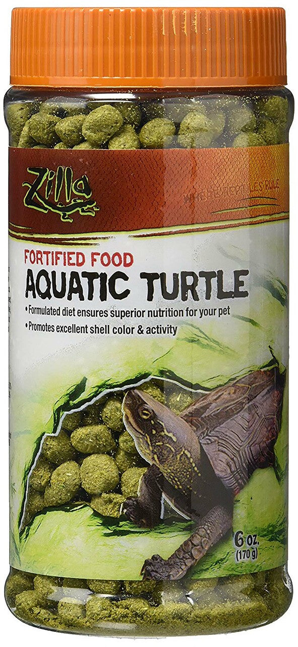 Zilla Aquatic Turtle Extruded Food Pellets 6 Ounces