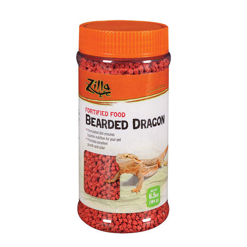 Zilla Bearded Dragon Extruded Food Pellets 6.5 Ounces - Reptile
