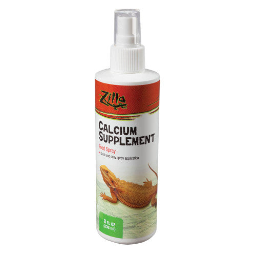 Zilla Calcium Supplement Spray 8 Fluid Ounces - Reptile