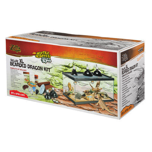 Zilla Deluxe Bearded Dragon Kits 40 Breeder - Reptile