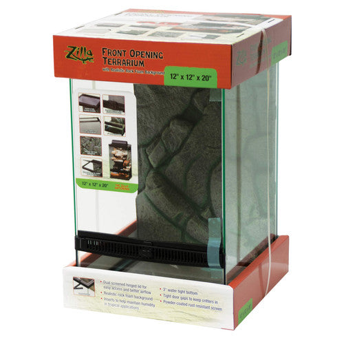 Zilla Front Opening Terrariums 12 x 20 Inches - Reptile