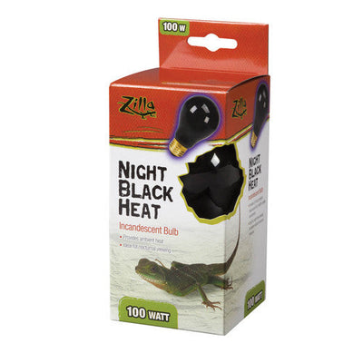 Zilla Incandescent Bulbs Night Black 100 Watts - Reptile