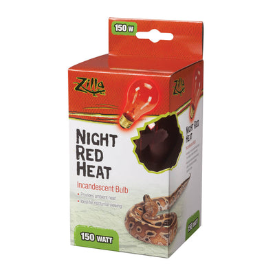 Zilla Incandescent Bulbs Night Red 150 Watts