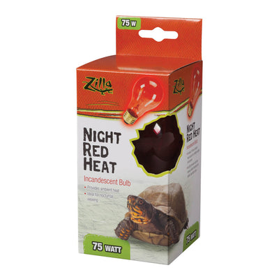 Zilla Incandescent Bulbs Night Red 75 Watts