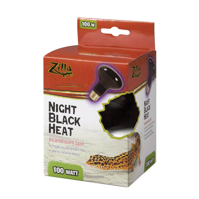 Zilla Incandescent Spot Bulbs Night Black 100 Watts