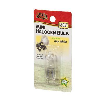 Zilla Light & Heat Mini Halogen Bulbs Day White 50 Watts