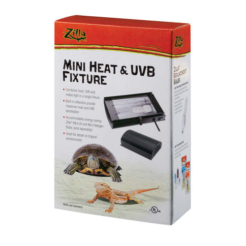 Zilla Mini Heat & UVB Fixture One Size - Reptile