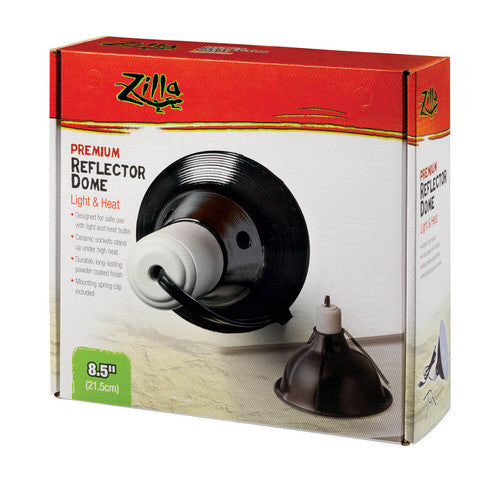Zilla Premium Reflector Domes 8.5 Inches - Reptile