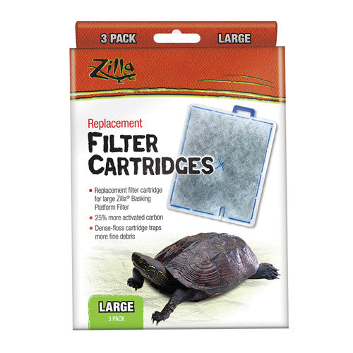 Zilla Replacement Filter Cartridges Large 3 Pack - Reptile