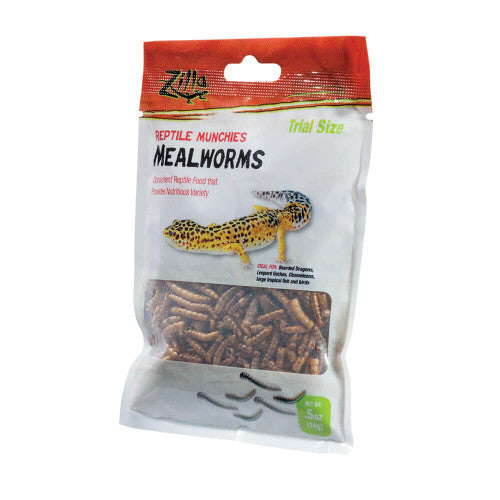 Zilla Reptile Munchies Mealworm.5 Ounces