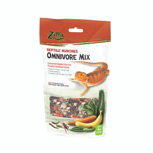 Zilla Reptile Munchies Omnivore Resealable Bag 4 Ounces