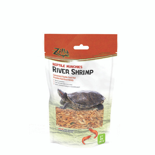 Zilla Reptile Munchies River Shrimp Resealable Bag 2 Ounces