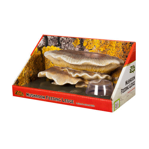 Zilla Vertical Dcor Mushroom Feeding Ledge One Size - Reptile
