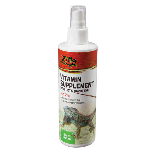 Zilla Vitamin Supplement Food Spray 8 Fluid Ounces - Reptile