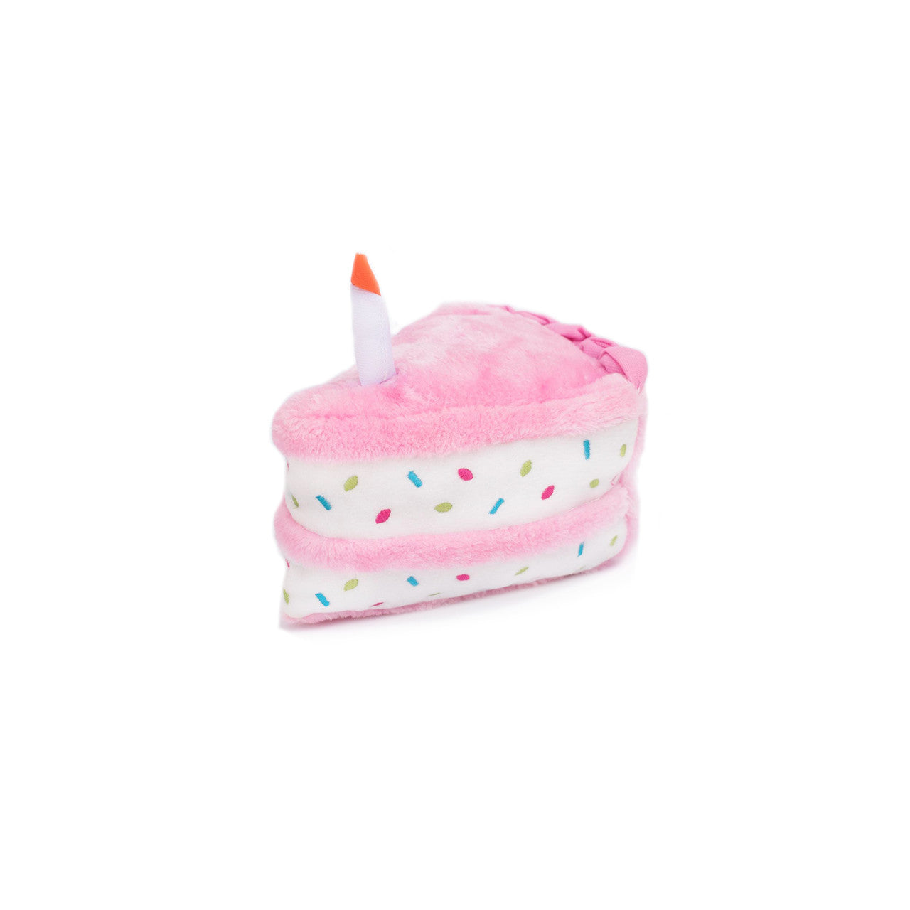 ZippyPaws Birthday Cake Dog Toy Pink MD