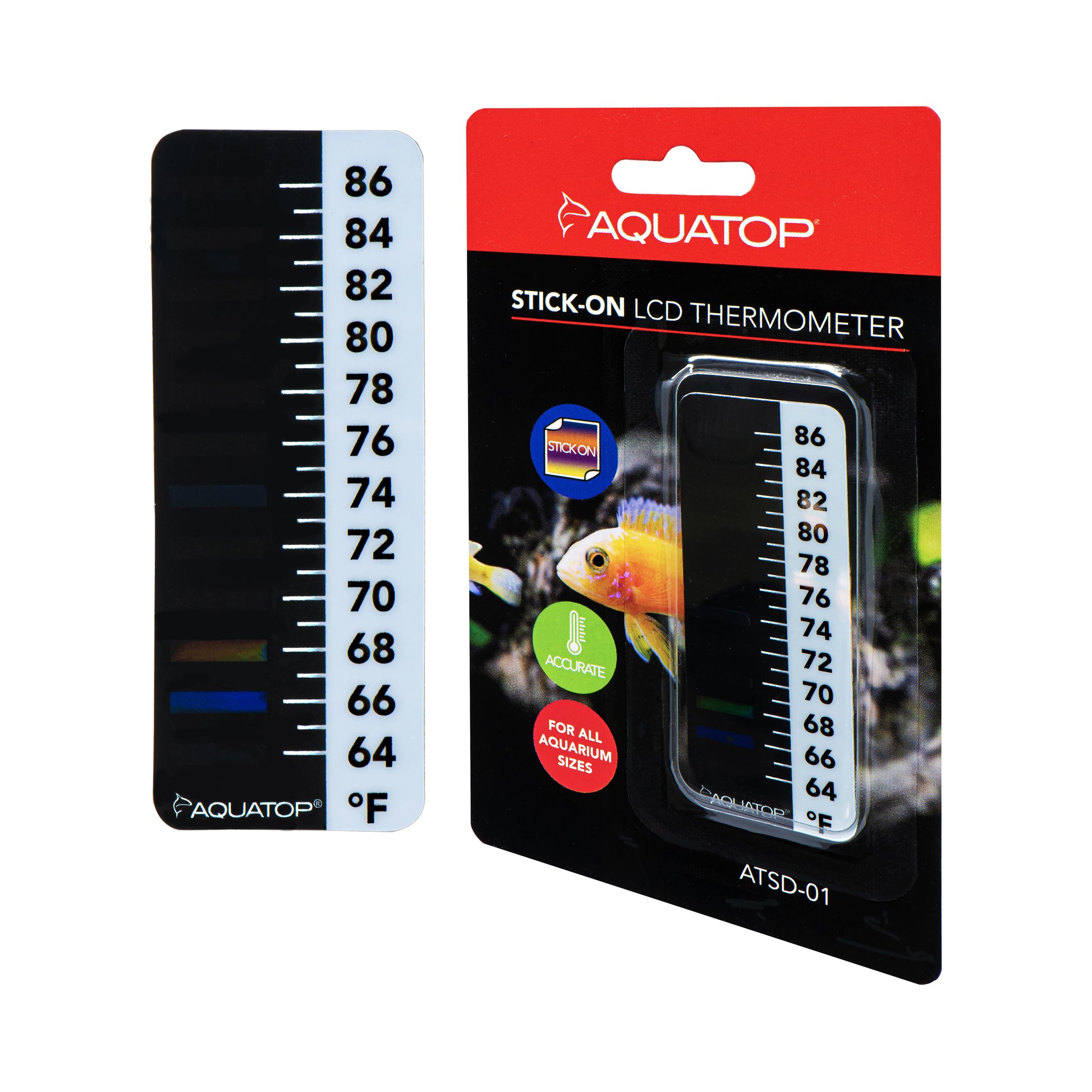 Aquatop Stick-on LCD Thermometer 810146750024