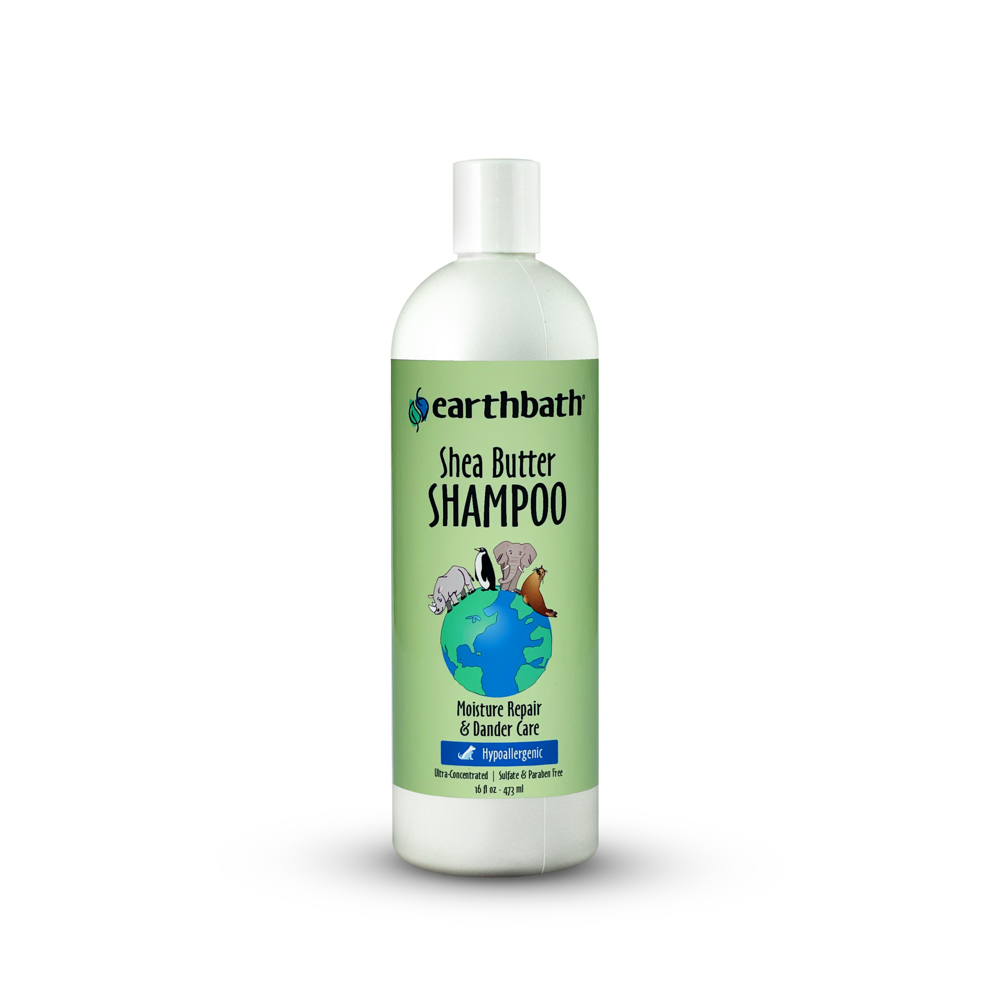 Earthbath Hypoallergenic Shea Butter Pet Shampoo 16 oz 602644028152