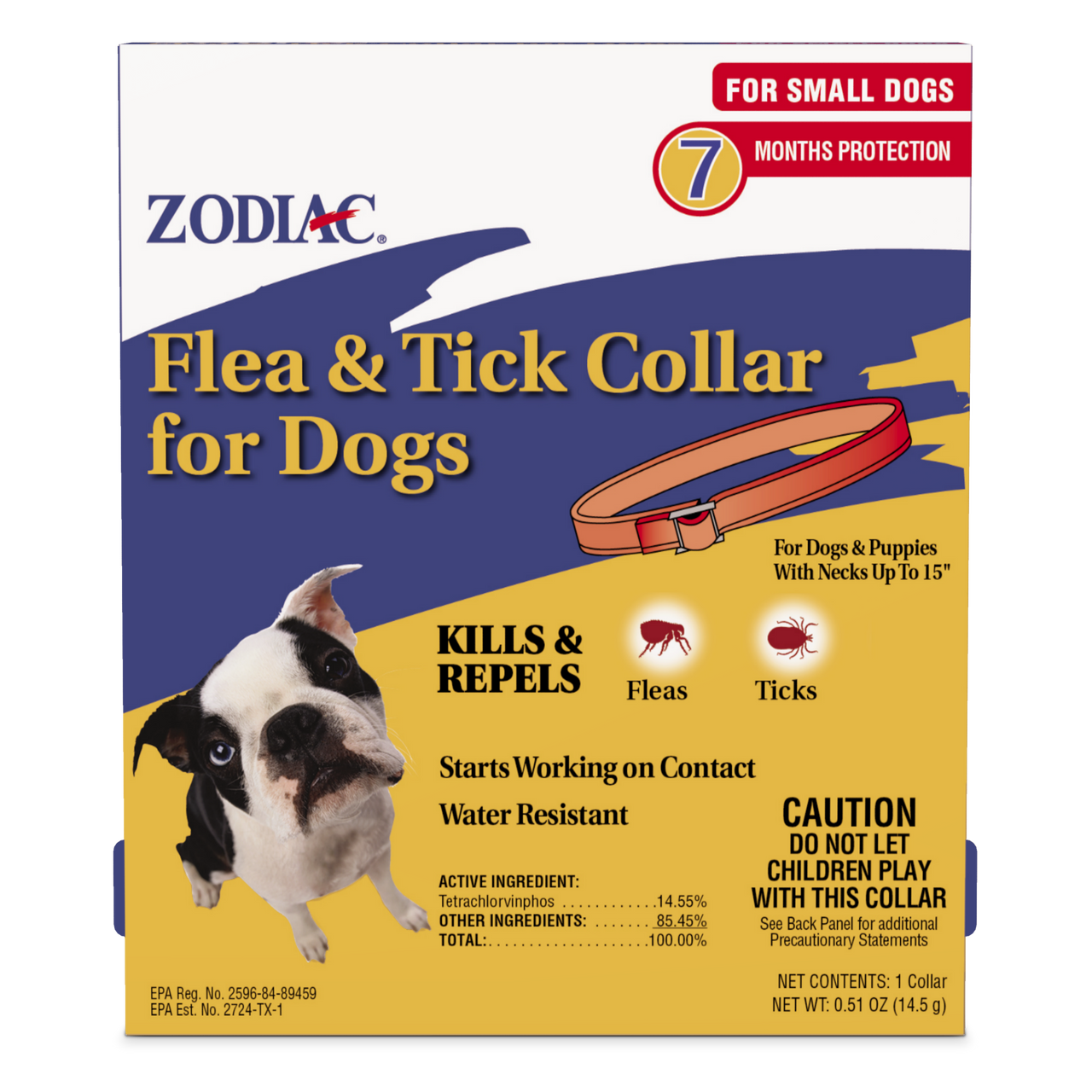 Zodiac Flea and Tick Collar for Dogs Small