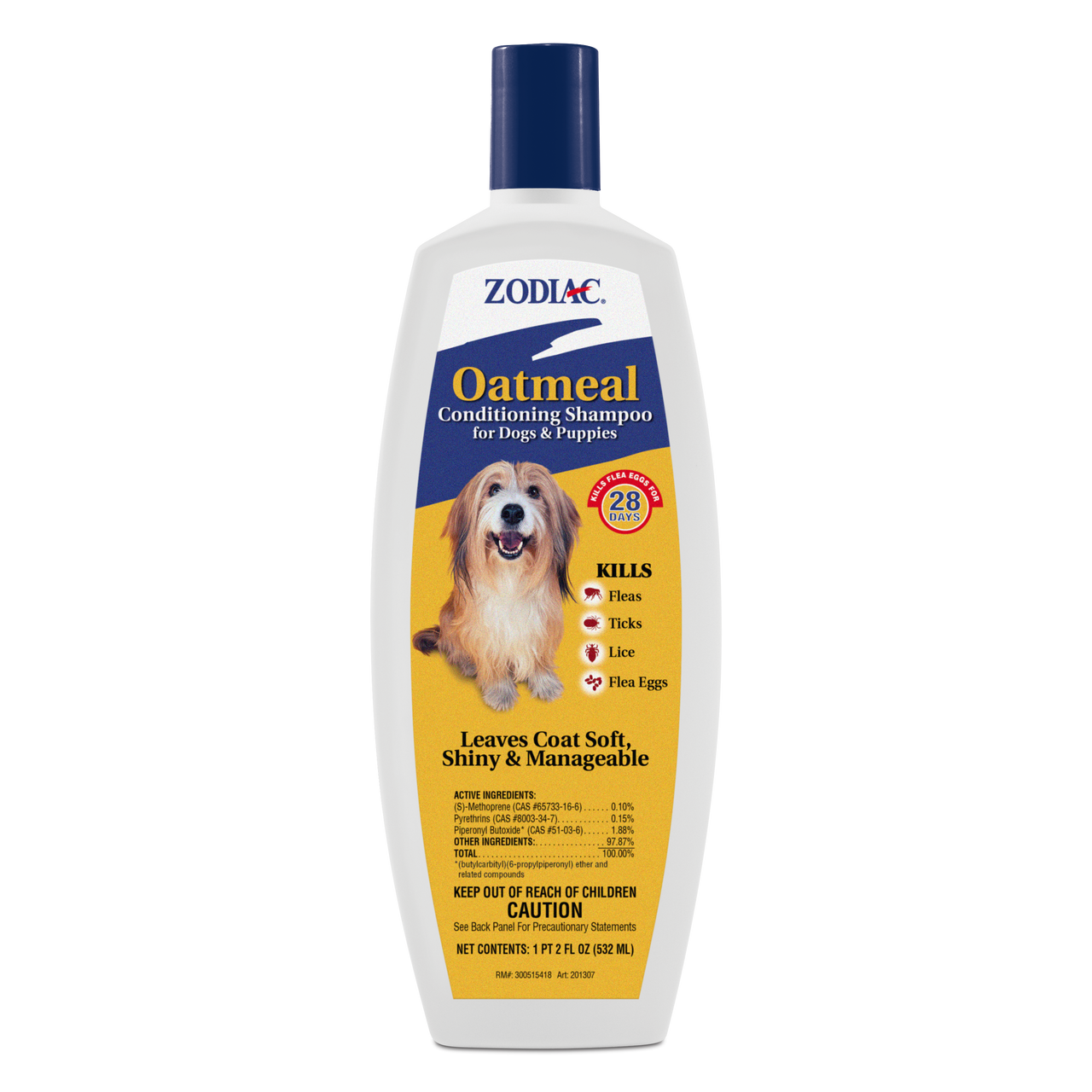 Zodiac Oatmeal Conditioning Shampoo for Dogs & Puppies 18 ounces