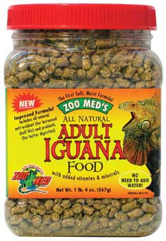 Zoo Med All Natural Adult Iguana Dry Food 10 oz - Reptile