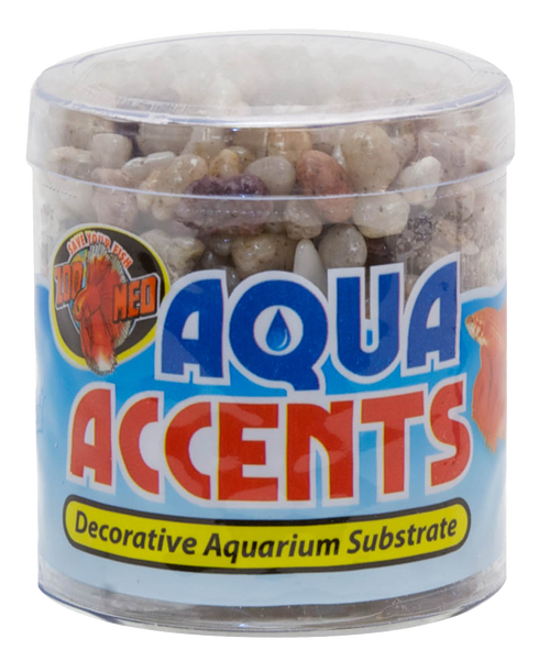 Zoo Med Aqua Accents River Pebbles Light 8 oz - Aquarium