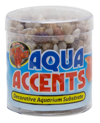 Zoo Med Aqua Accents River Pebbles Light 8 oz - Aquarium