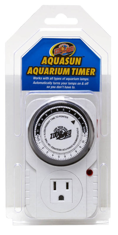 Zoo Med AquaSun 24-hour Timer for Aquariums White