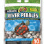 Zoo Med Aquatic River Pebble Substrate Multi - Color 10 lb - Aquarium