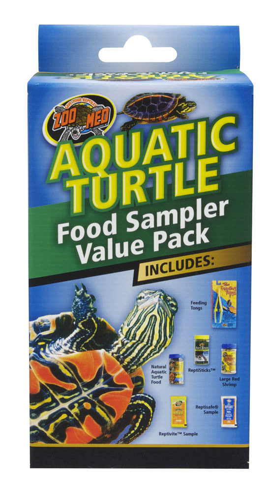 Zoo Med Aquatic Turtle Food Sampler Value Pack Display
